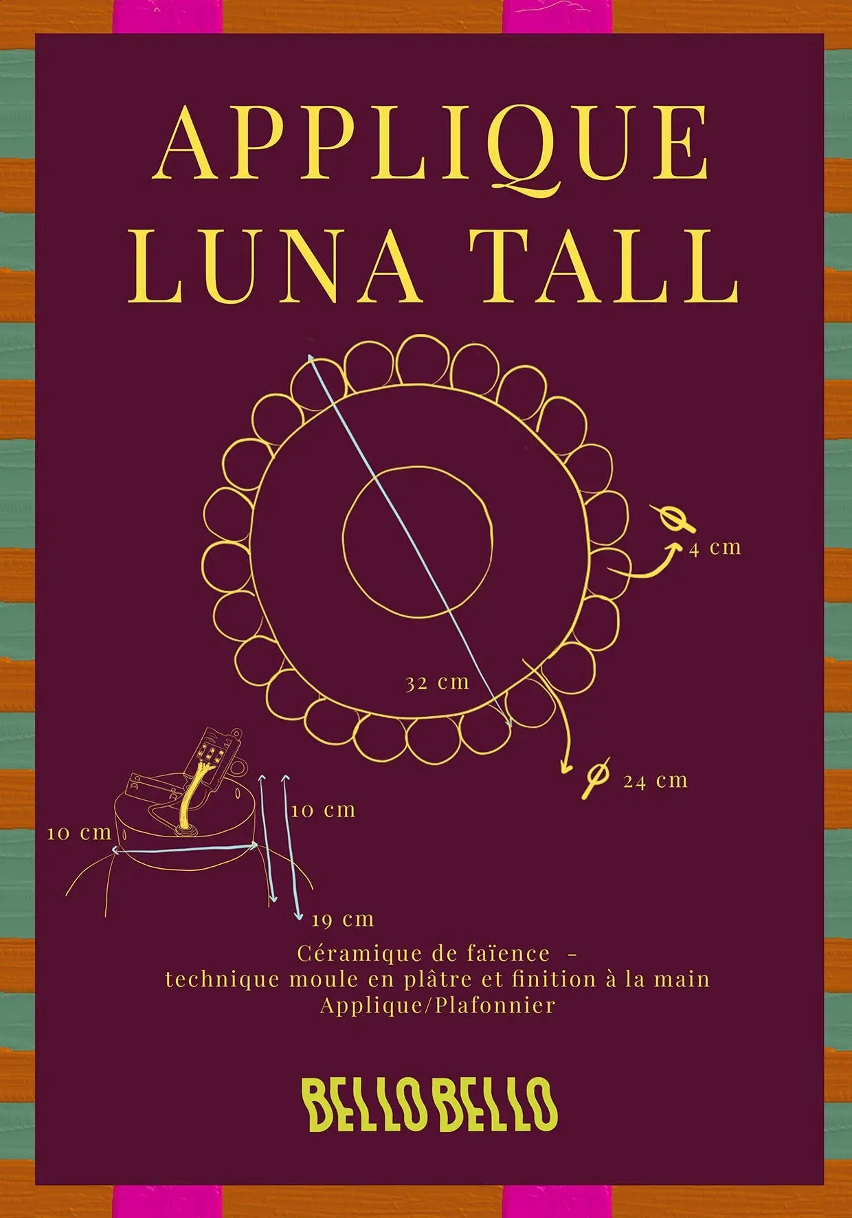 Applique Luna Tall Beurre - 6