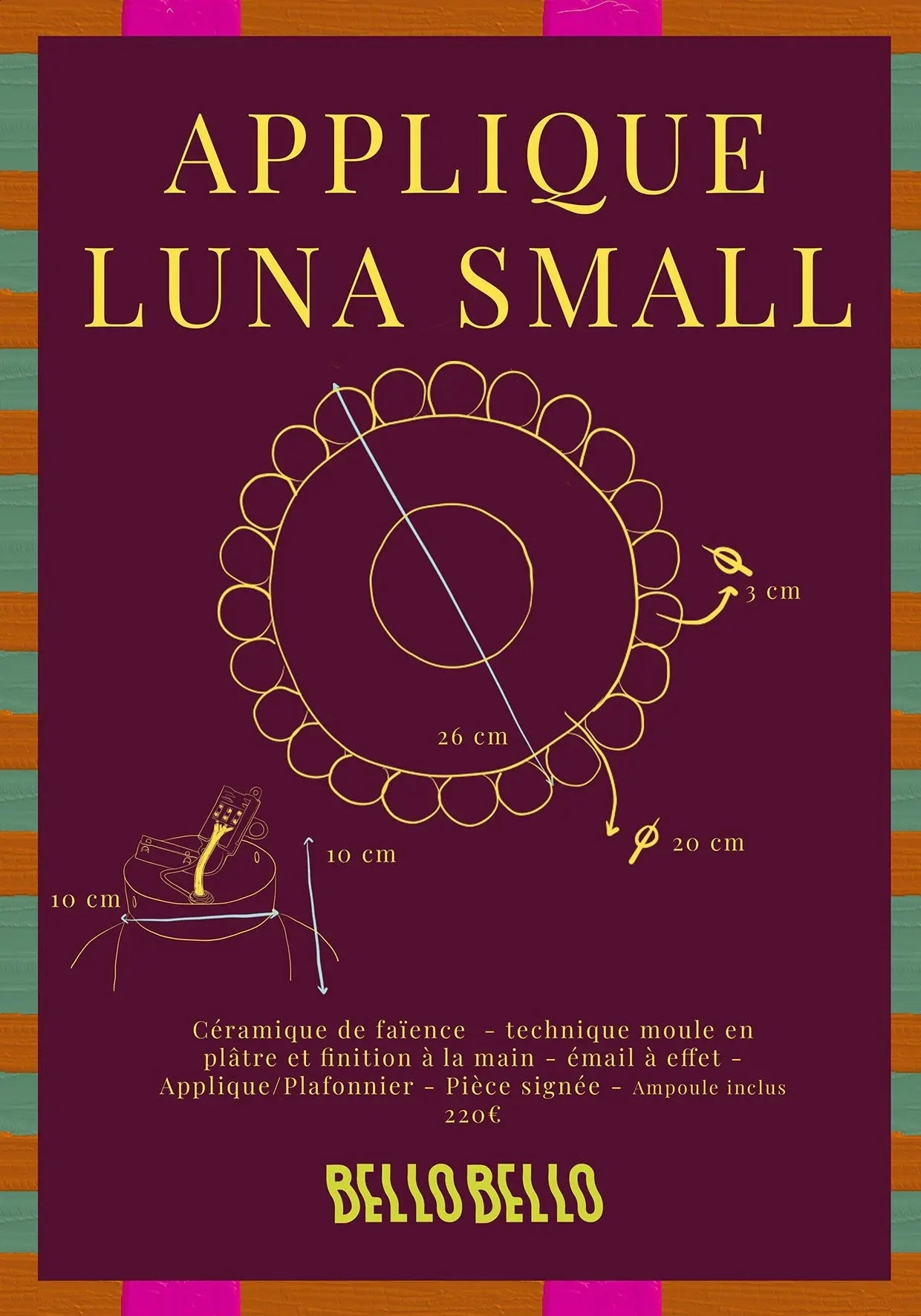 Applique Luna Small Beurre - 7