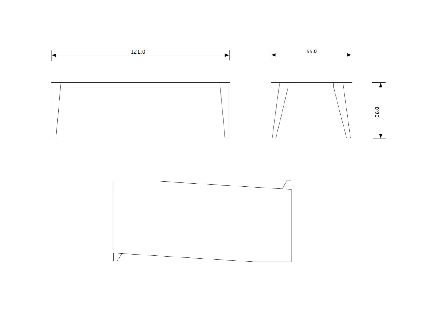 om11 asymetric coffee table - 9
